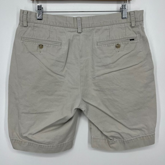 Polo Ralph‎ Lauren Chino Shorts Men's 33 Khaki Classic Fit 9" Inseam Flat Front - Picture 8 of 11